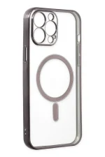 Newface iPhone 14 Pro Kılıf Magneticsafe Lazer Silikon - Siyah - Görsel 4