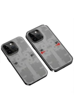 Newface iPhone 14 Pro Kılıf Mekanik Bumper Kapak - Siyah