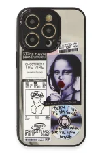 Newface iPhone 14 Pro Kılıf Mirror Desenli Kapak - Mirror - 2 - Görsel 2