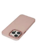 Newface iPhone 14 Pro Kılıf Modos Metal Kapak - Pembe - Görsel 4