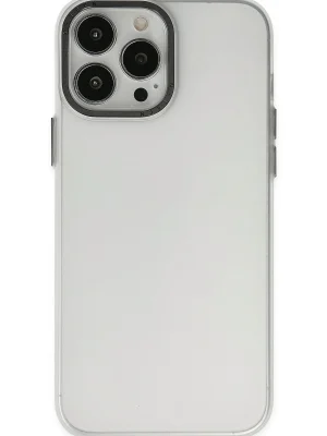 Newface iPhone 14 Pro Kılıf Modos Metal Kapak - Şeffaf