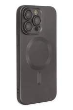 Newface iPhone 14 Pro Kılıf Moshi Lens Magneticsafe Silikon - Füme - Görsel 2