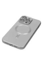 Newface iPhone 14 Pro Kılıf Moshi Lens Magneticsafe Silikon - Gümüş - Görsel 4