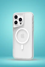 Newface iPhone 14 Pro Kılıf PC Poso Magsafe Kapak - Şeffaf - Görsel 3