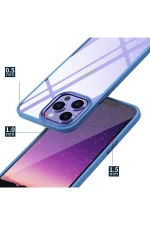 Newface iPhone 14 Pro Kılıf Power Silikon - Sierra Blue - Görsel 3