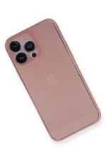 Newface iPhone 14 Pro Kılıf PP Ultra İnce Kapak - Pembe - Görsel 2