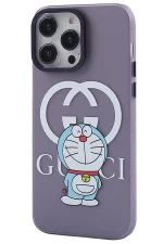 Newface iPhone 14 Pro Kılıf Prada Desenli Kapak - Prada Mor - 3 - Görsel 2