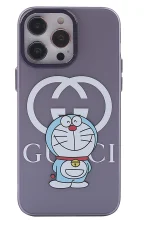 Newface iPhone 14 Pro Kılıf Prada Desenli Kapak - Prada Mor - 3