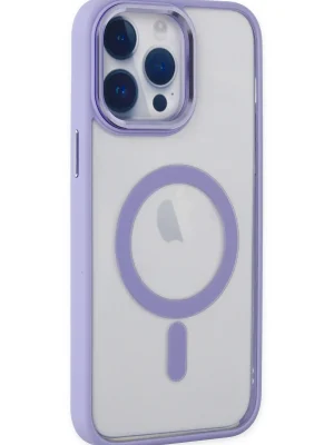 Newface iPhone 14 Pro Kılıf Room Magneticsafe Silikon - Lila