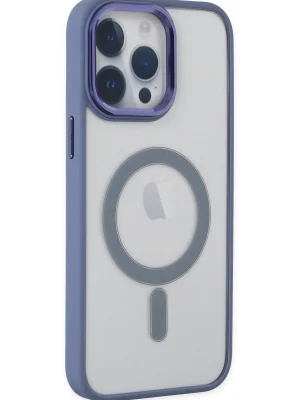 Newface iPhone 14 Pro Kılıf Room Magneticsafe Silikon - Sierra Blue