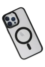 Newface iPhone 14 Pro Kılıf Room Magneticsafe Silikon - Siyah - Görsel 3