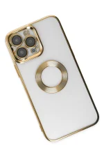 Newface iPhone 14 Pro Kılıf Slot Silikon - Gold - Görsel 3