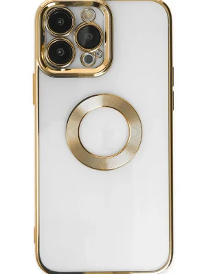 Newface iPhone 14 Pro Kılıf Slot Silikon - Gold