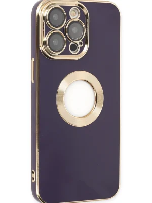 Newface iPhone 14 Pro Kılıf Store Silikon - Derin Mor