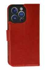 Newface iPhone 14 Pro Kılıf Trend S Plus Kapaklı Kılıf - Kırmızı - Görsel 2