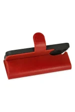 Newface iPhone 14 Pro Kılıf Trend S Plus Kapaklı Kılıf - Kırmızı - Görsel 4