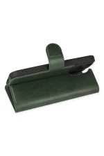 Newface iPhone 14 Pro Kılıf Trend S Plus Kapaklı Kılıf - Yeşil - Görsel 4