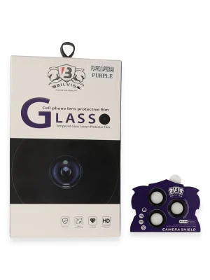 Newface iPhone 14 Pro Max Bilvis Titan Kamera Lens - Derin Mor