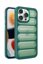 Newface iPhone 14 Pro Max Kılıf Airmax Silikon Kapak - Koyu Yeşil