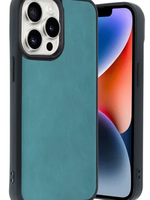 Newface iPhone 14 Pro Max Kılıf Aras Deri Kapak - Açık Yeşil