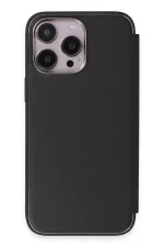 Newface iPhone 14 Pro Max Kılıf Dolpin Kapaklı - Siyah - Görsel 3