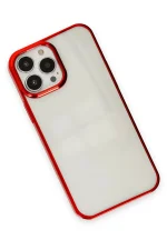 Newface iPhone 14 Pro Max Kılıf Element Silikon - Kırmızı - Görsel 3