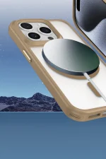 Newface iPhone 14 Pro Max Kılıf Enka Magsafe Silikon Kılıf - Şeffaf - Görsel 3