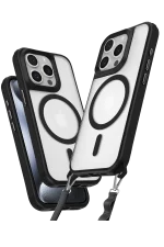 Newface iPhone 14 Pro Max Kılıf Enka Magsafe Silikon Kılıf - Siyah