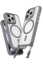 Newface iPhone 14 Pro Max Kılıf Enka Magsafe Silikon Kılıf - Titan Gri