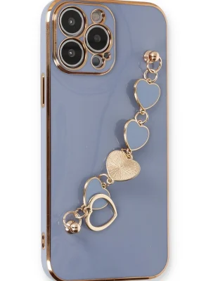 Newface iPhone 14 Pro Max Kılıf Esila Silikon - Gri