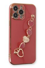 Newface iPhone 14 Pro Max Kılıf Esila Silikon - Kırmızı