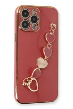 Newface iPhone 14 Pro Max Kılıf Esila Silikon - Kırmızı