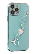 Newface iPhone 14 Pro Max Kılıf Esila Silikon - Su Yeşili