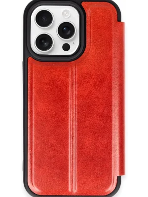 Newface iPhone 14 Pro Max Kılıf Flip Cover - Kırmızı