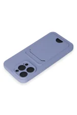 Newface iPhone 14 Pro Max Kılıf Kelvin Kartvizitli Silikon - Lila - Görsel 3