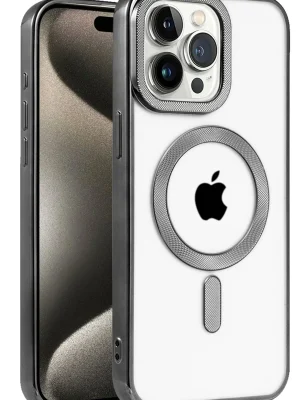 Newface iPhone 14 Pro Max Kılıf Kronos Magsafe Kapak - Siyah