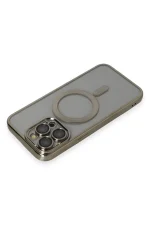 Newface iPhone 14 Pro Max Kılıf Kross Magneticsafe Kapak - Titan Gri - Görsel 3