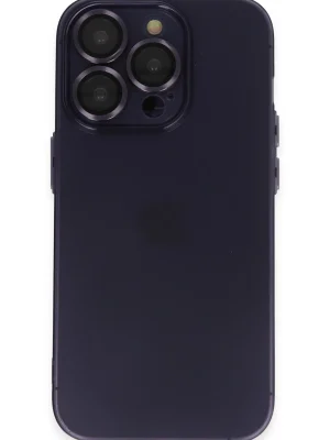 Newface iPhone 14 Pro Max Kılıf Luko Lens Silikon - Derin Mor