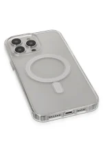 Newface iPhone 14 Pro Max Kılıf Matte Şeffaf Magneticsafe - Şeffaf - Görsel 4