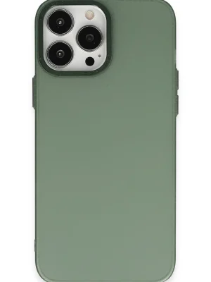 Newface iPhone 14 Pro Max Kılıf Modos Metal Kapak - Koyu Yeşil