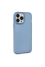 Newface iPhone 14 Pro Max Kılıf Modos Metal Kapak - Mavi - Görsel 2