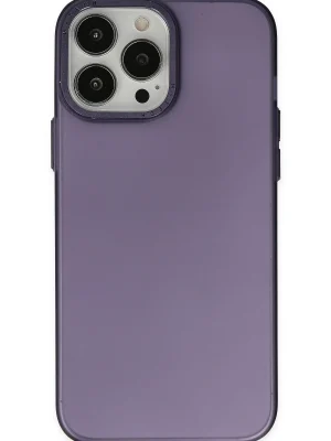 Newface iPhone 14 Pro Max Kılıf Modos Metal Kapak - Mor