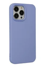 Newface iPhone 14 Pro Max Kılıf Nano içi Kadife Silikon - Lila - Görsel 2