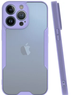 Newface iPhone 14 Pro Max Kılıf Platin Silikon - Lila