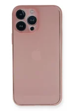 Newface iPhone 14 Pro Max Kılıf PP Ultra İnce Kapak - Pembe