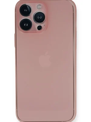 Newface iPhone 14 Pro Max Kılıf PP Ultra İnce Kapak - Pembe