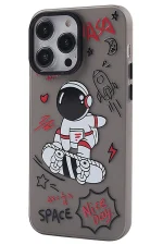 Newface iPhone 14 Pro Max Kılıf Prada Desenli Kapak - Prada Siyah - 1 - Görsel 2