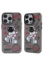 Newface iPhone 14 Pro Max Kılıf Prada Desenli Kapak - Prada Siyah - 1 - Görsel 3