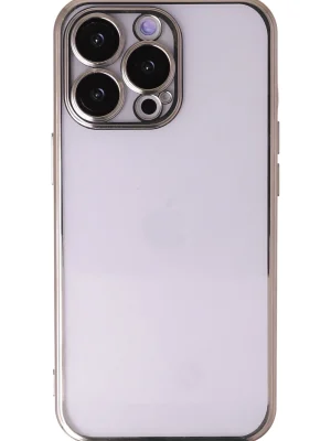 Newface iPhone 14 Pro Max Kılıf Razer Lensli Silikon - Gold