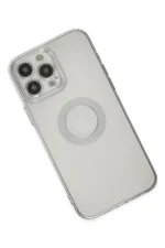 Newface iPhone 14 Pro Max Kılıf Santa Lens Silikon - Şeffaf - Görsel 5